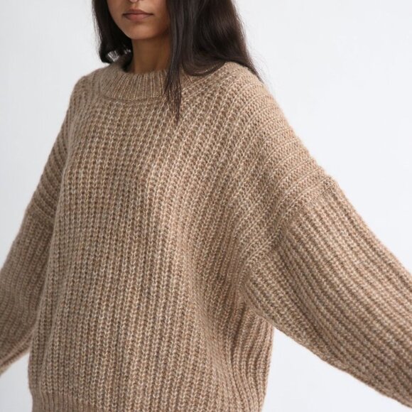 Lauren Manoogian Fisherwoman Pullover - Camel - Size S - Picture 2 of 6